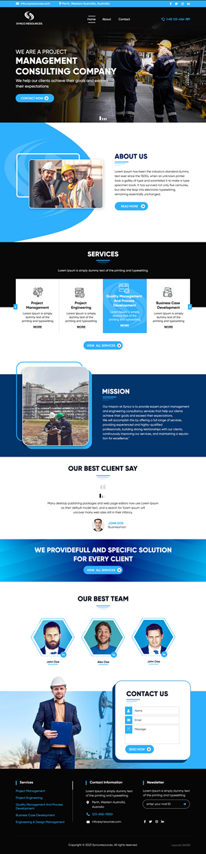 Web-Design von sai.designer87 für SYNCO RESOURCES | Design: #29886927