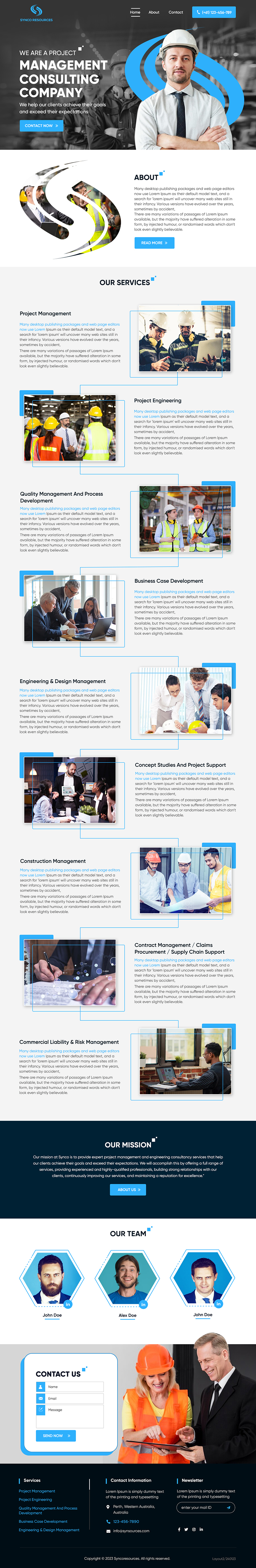 Web-Design von sai.designer87 für SYNCO RESOURCES | Design #29886928