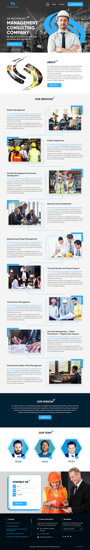 Web-Design von sai.designer87 für SYNCO RESOURCES | Design: #29886928