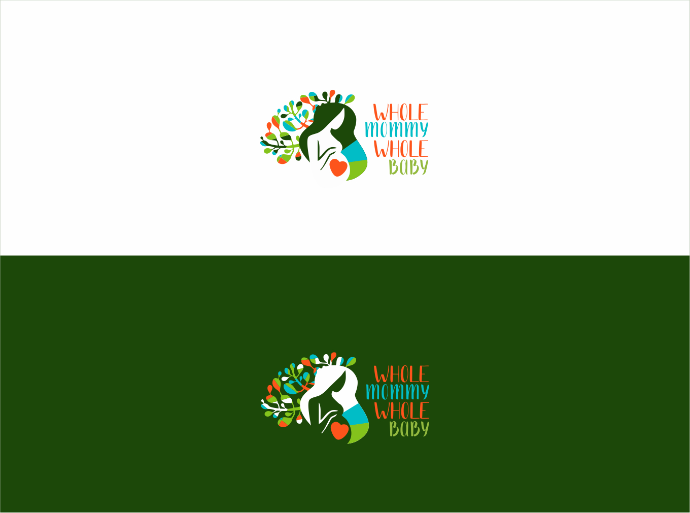 Logo Design by nikkiblue for Whole Mommy Whole Baby | Design #29918259