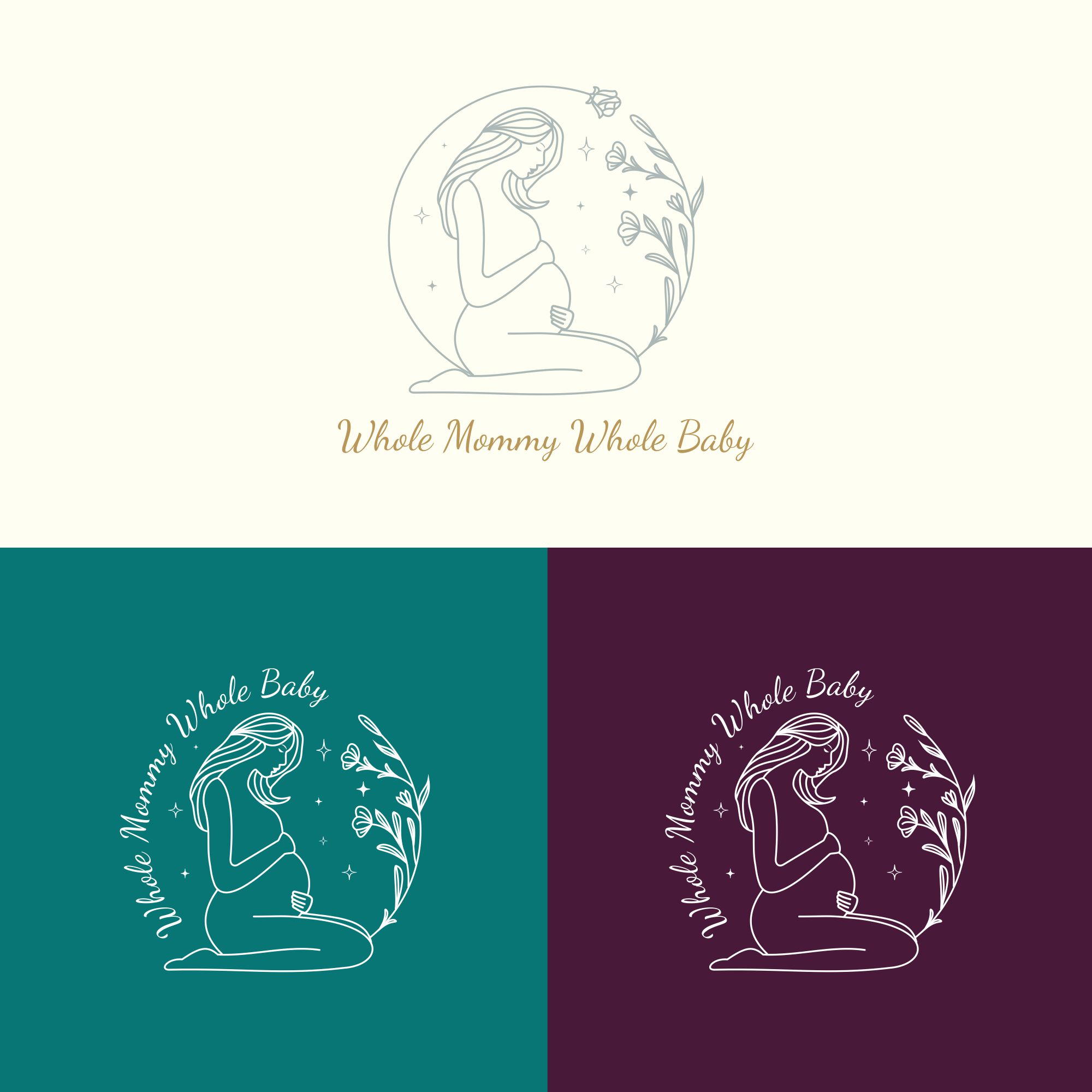 Logo Design by aenjaye for Whole Mommy Whole Baby | Design #29909504