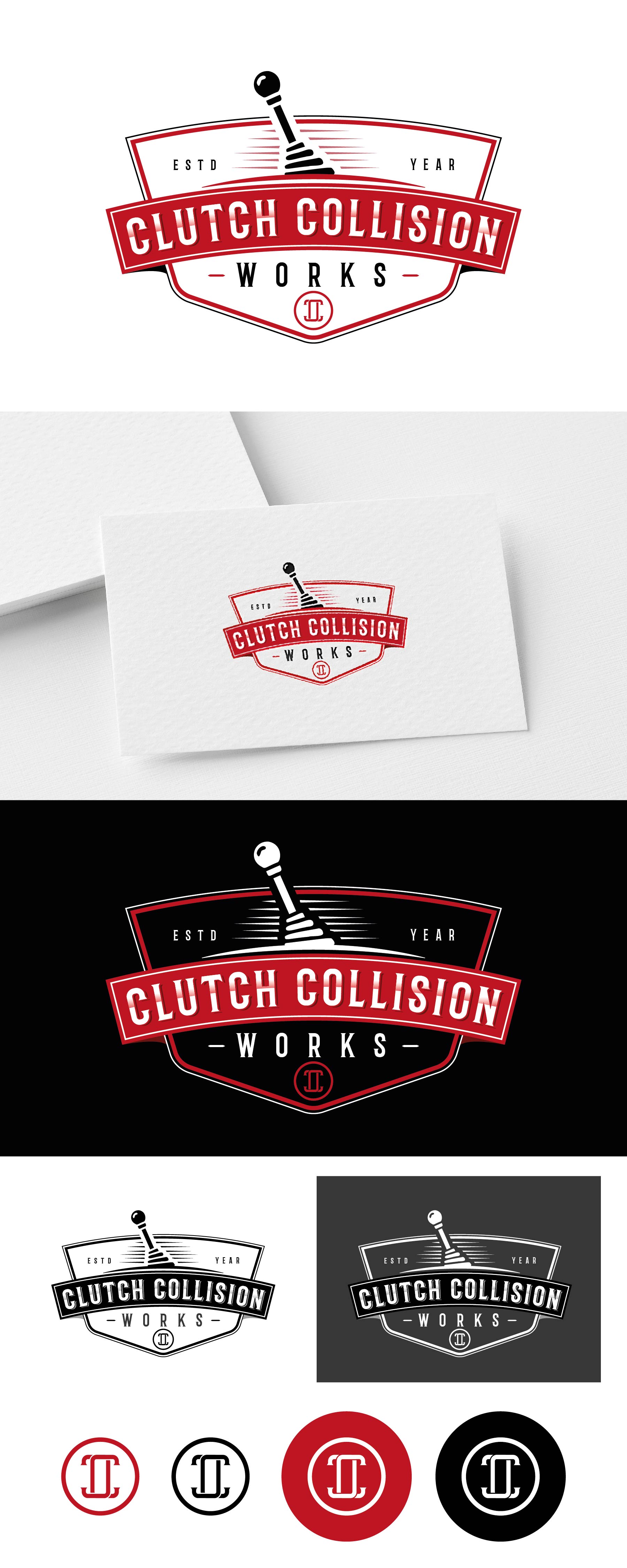 Logo Design by Idea Master Plus for Clutch Collision Works | Design #29921035