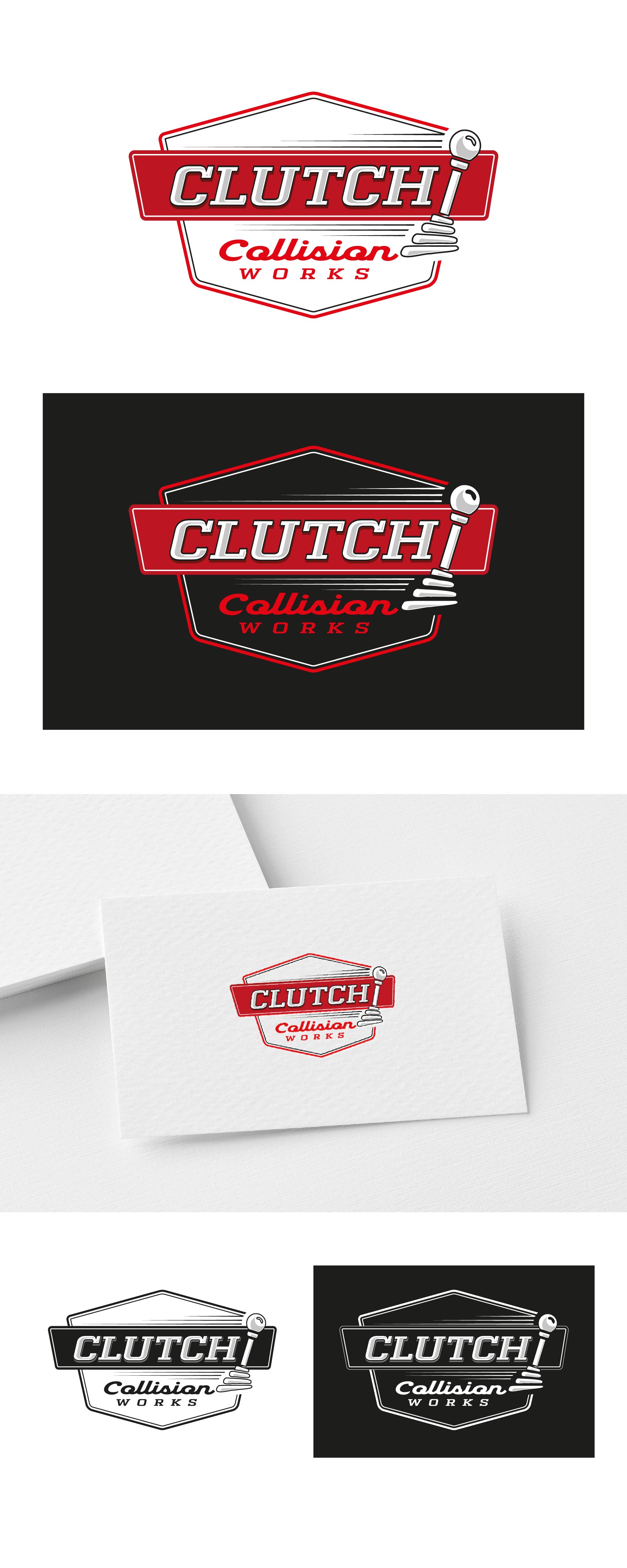 Logo Design by Idea Master Plus for Clutch Collision Works | Design #30305592