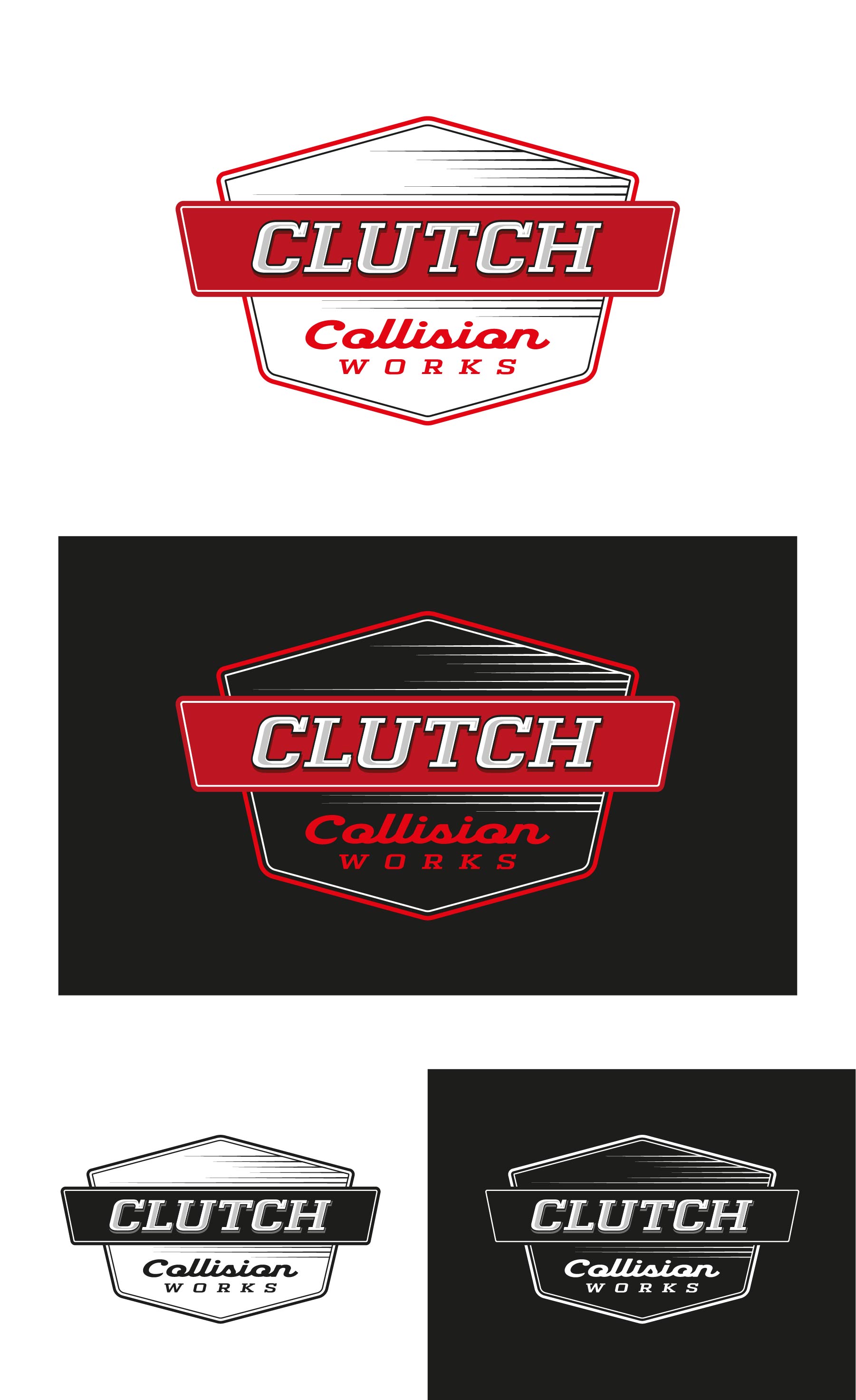Logo Design by Idea Master Plus for Clutch Collision Works | Design #30398055
