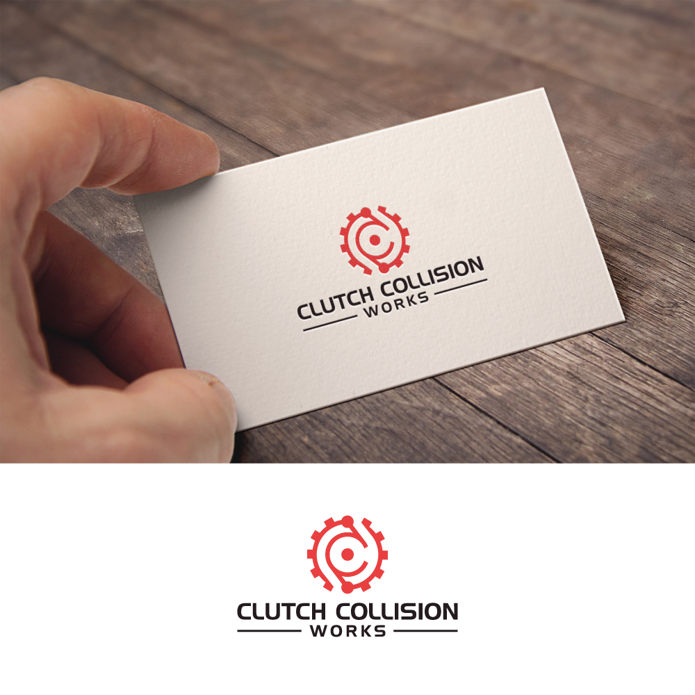 Logo Design by vectorvision13 for Clutch Collision Works | Design #29898403