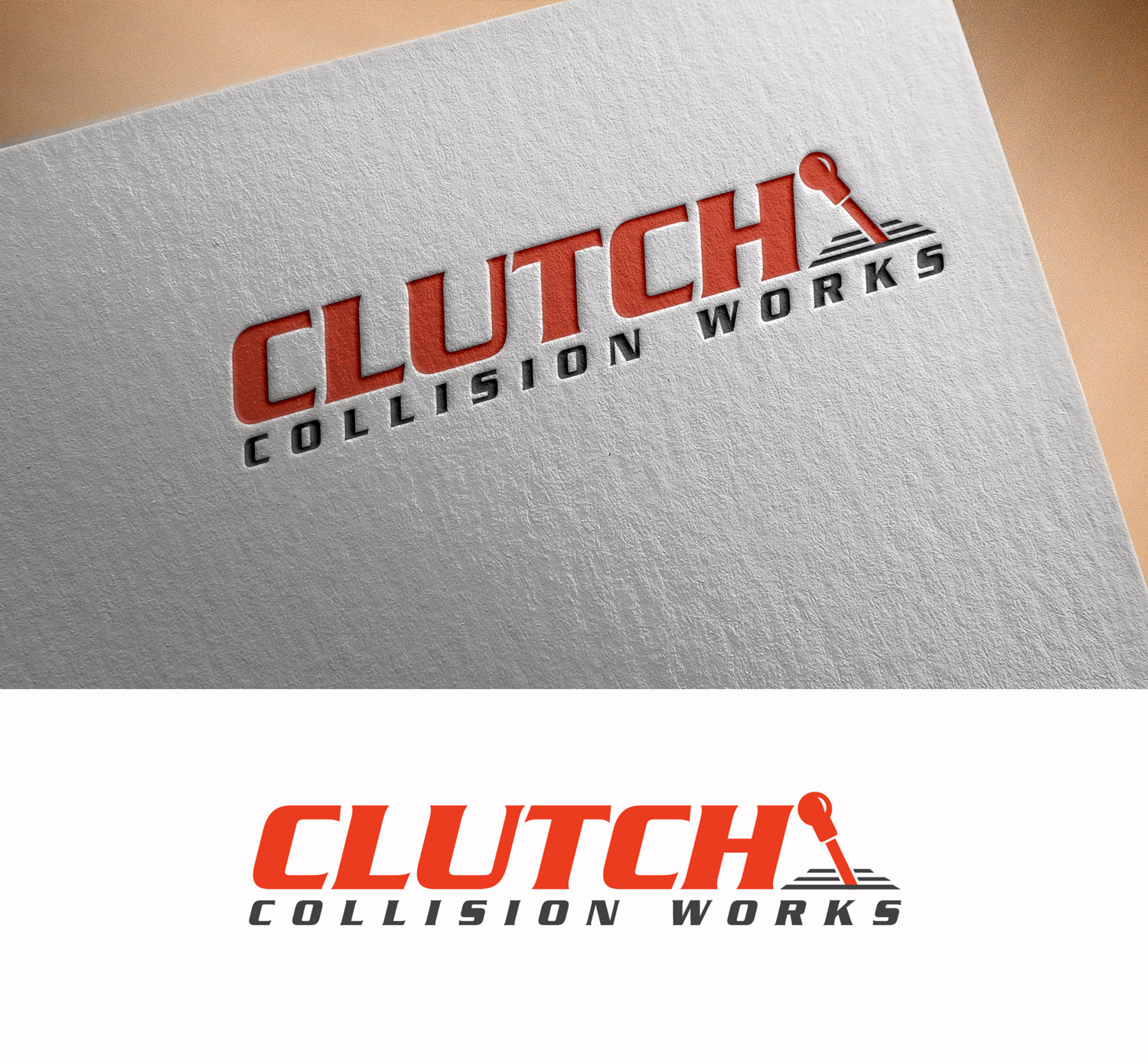 Logo Design by M Art & Design for Clutch Collision Works | Design #29897308