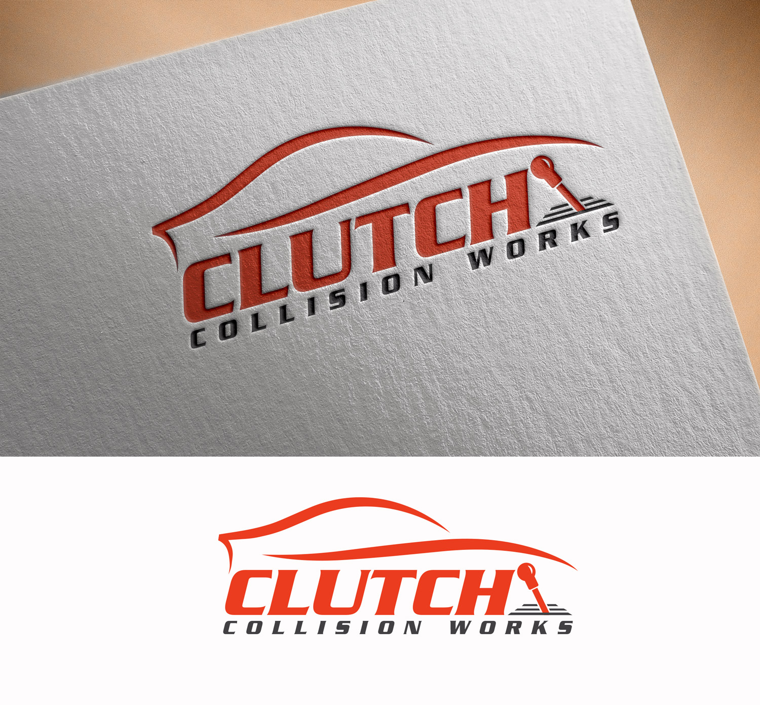 Logo Design by M Art & Design for Clutch Collision Works | Design #29897338