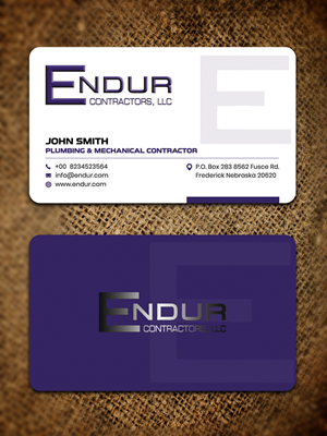 Business Card Design by Sandaruwan for Endur Contractors, LLC | Design #29893357