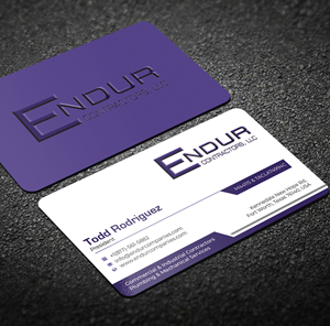 Design de Carte de Visite par Graphixpointt pour Endur Contractors, LLC | Design : #29888036