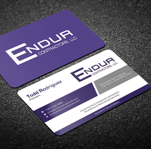 Design de Carte de Visite par Graphixpointt pour Endur Contractors, LLC | Design : #29888037