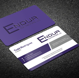 Design de Carte de Visite par Graphixpointt pour Endur Contractors, LLC | Design : #29888038