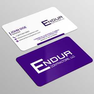 Design de Carte de Visite par WellDesign pour Endur Contractors, LLC | Design : #29890676