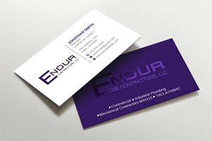 Business Card Design by Laxmi Design for Endur Contractors, LLC | Design #29891889