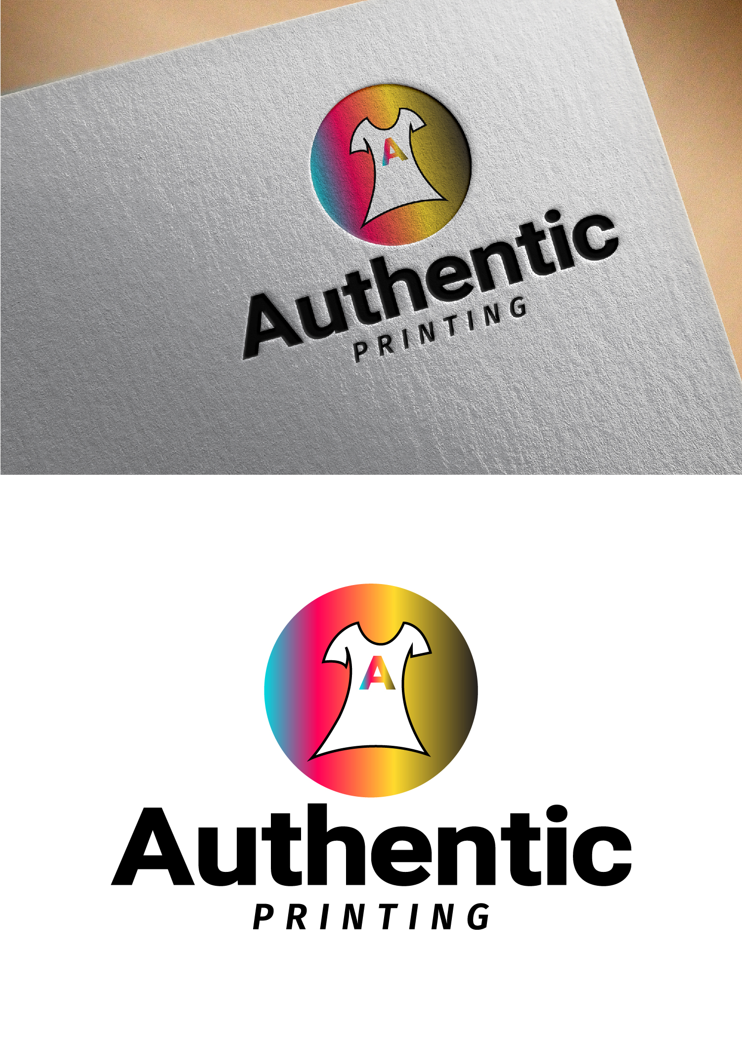 Modern, Bold, Apparel Printing Branding Embroidery Logo Design for