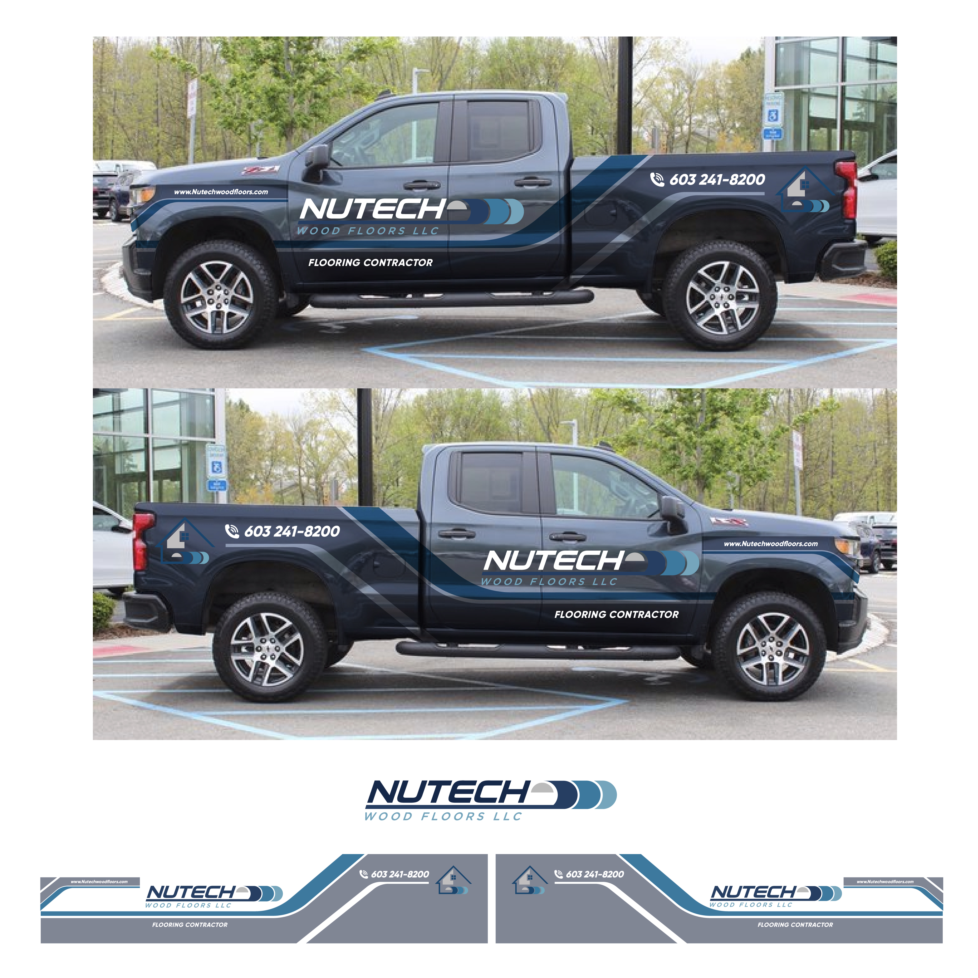 Car Wrap Design by Jose Lopez ( Verified Pro Designer ) for Nutech Wood Floors | Design #29893749