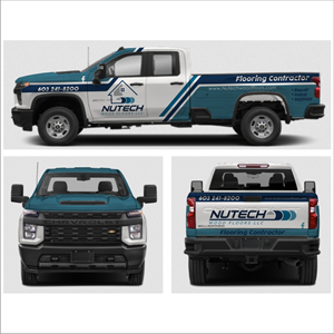 Car Wrap Design by DG+ for Nutech Wood Floors | Design: #29909007