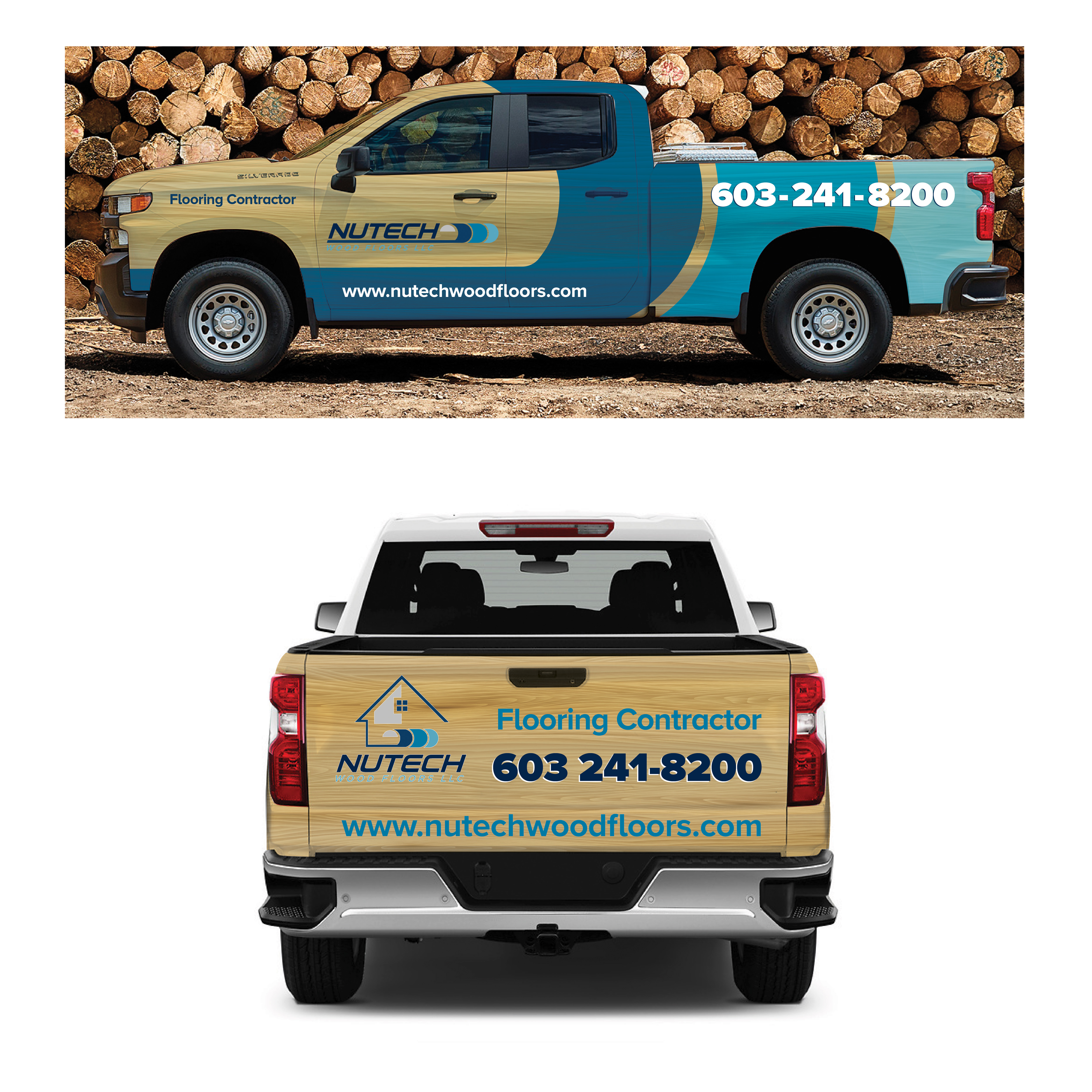 Diseño de Rotulación de Vehículo por Mulugeta para Nutech Wood Floors | Diseño #29906786