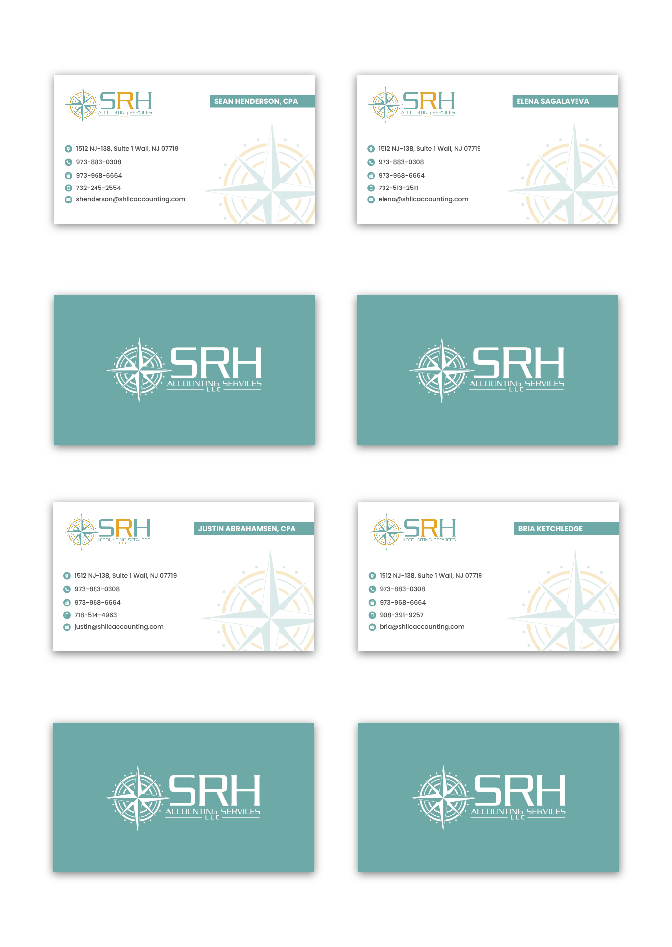 Business Card Design by Design Athics for SRH ACCOUNTING SERVICES, LLC | Design #29893978