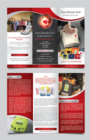 Diseño de Flyer por alex989 para Vital Hands LLC | Diseño: #29898179