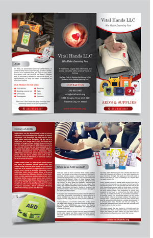 Diseño de Flyer por alex989 para Vital Hands LLC | Diseño: #29898987