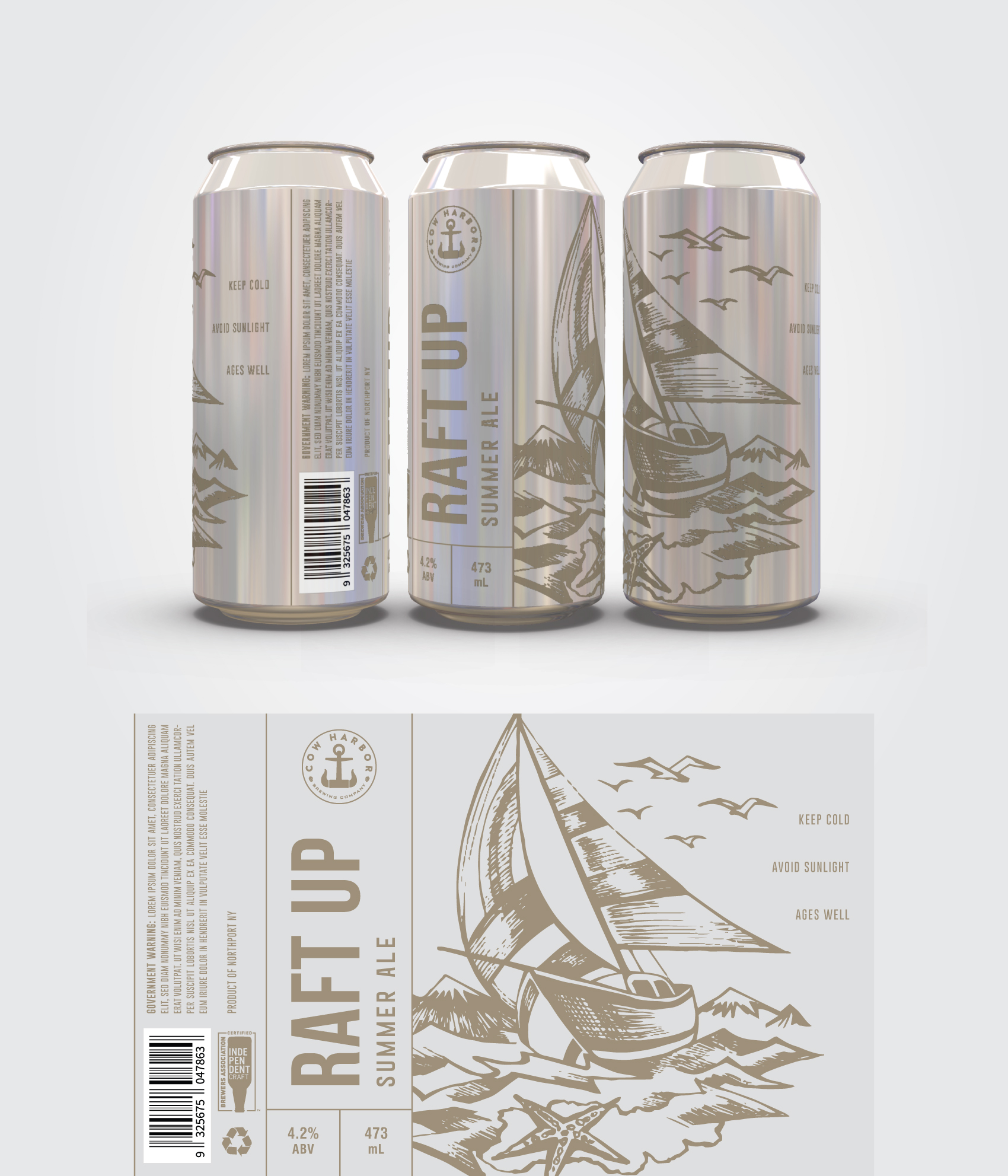 Etikett-Design von raphis für Cow Harbor Brewing | Design #29977472