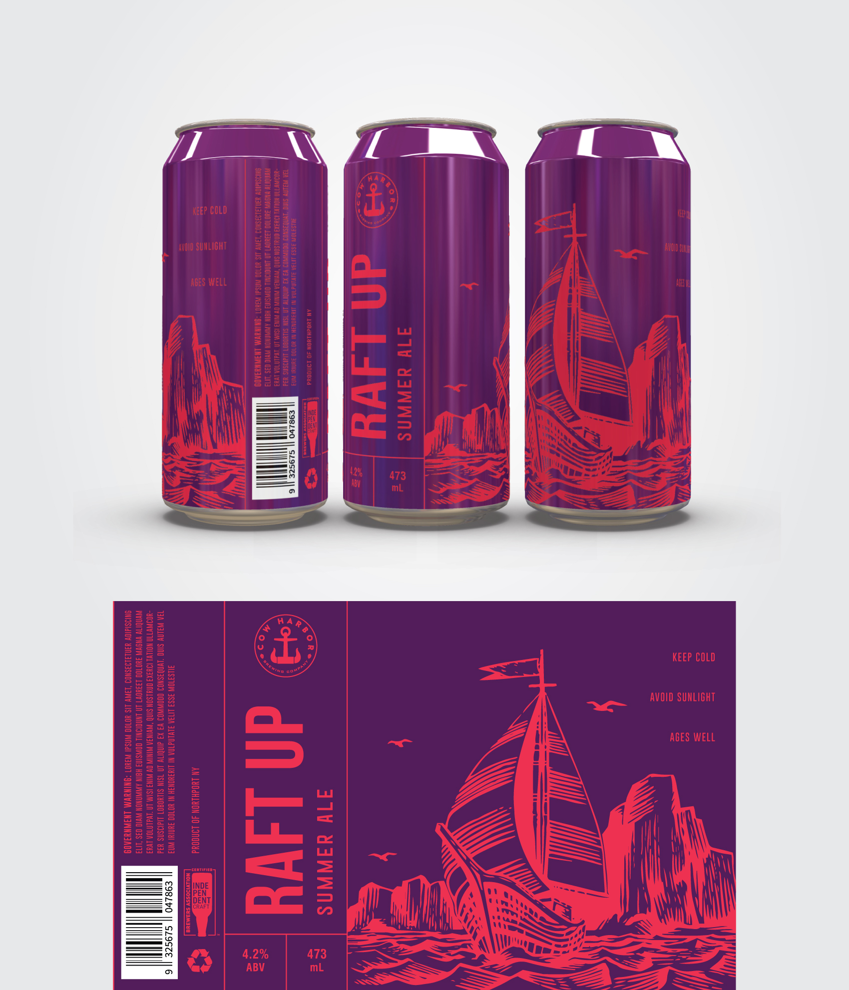 Etikett-Design von raphis für Cow Harbor Brewing | Design #29977475