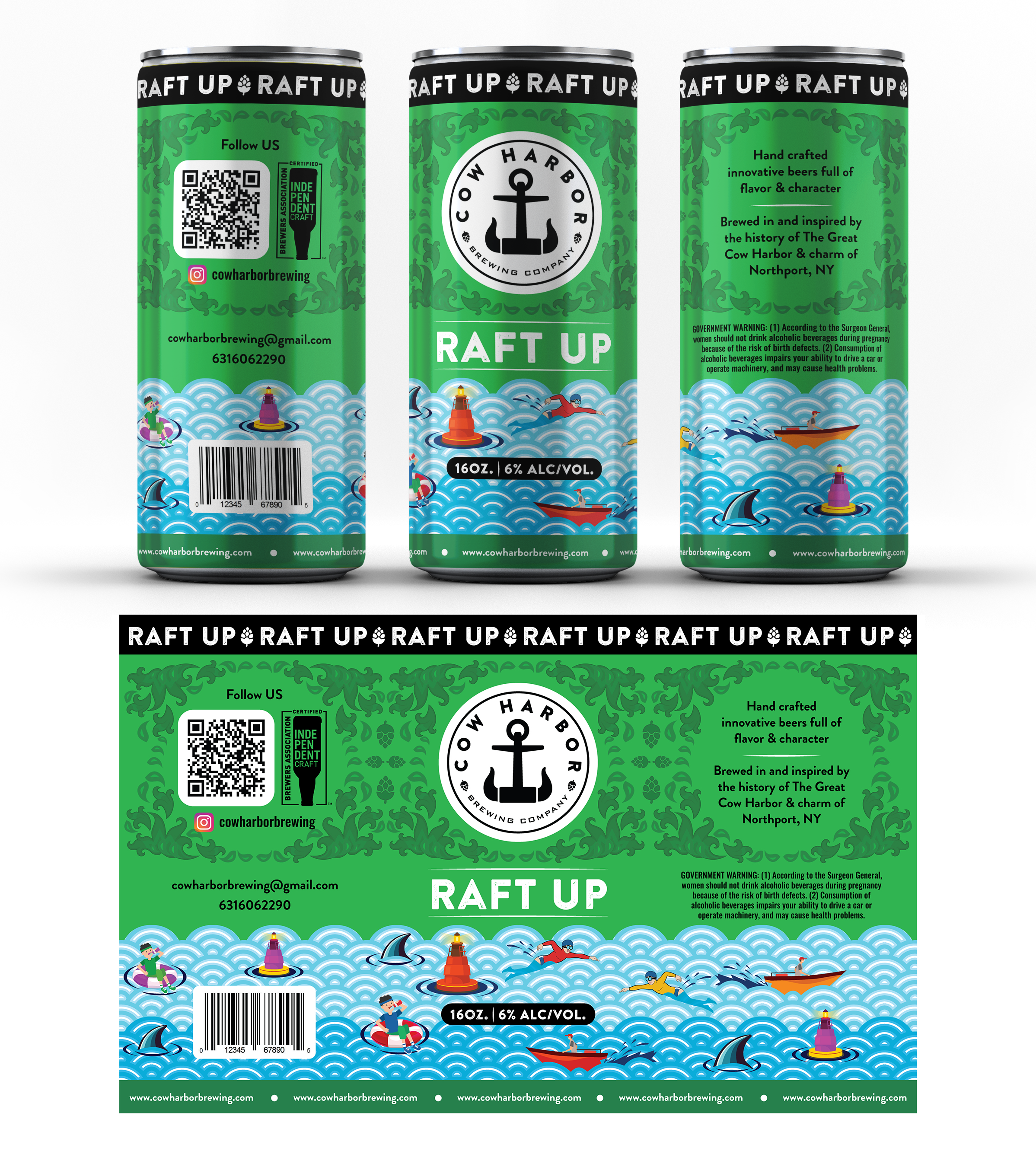 Diseño de Etiqueta por Navisol Creatives para Cow Harbor Brewing | Diseño #29943809