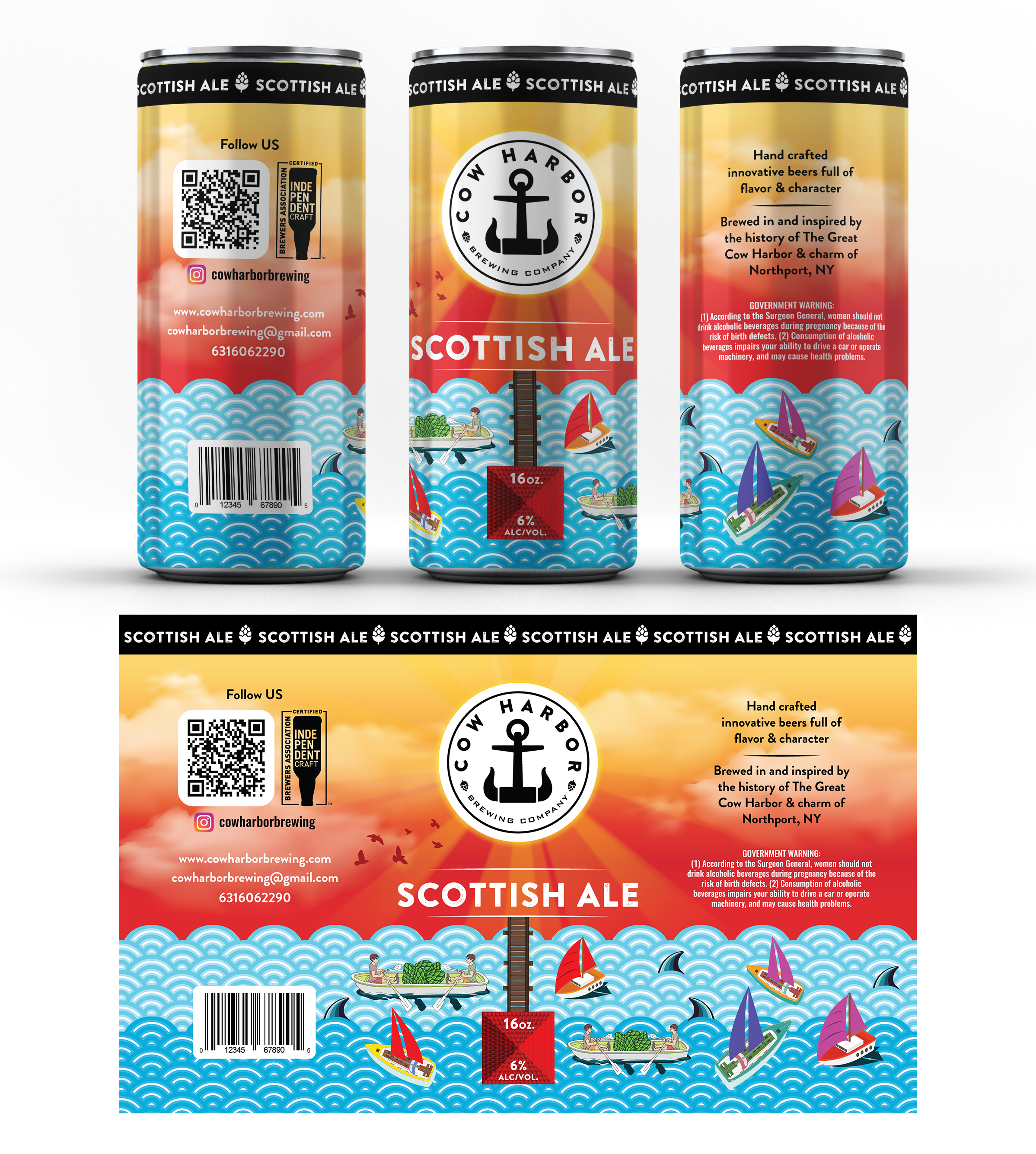 Design Étiquette par Navisol Creatives pour Cow Harbor Brewing | Design #29960831