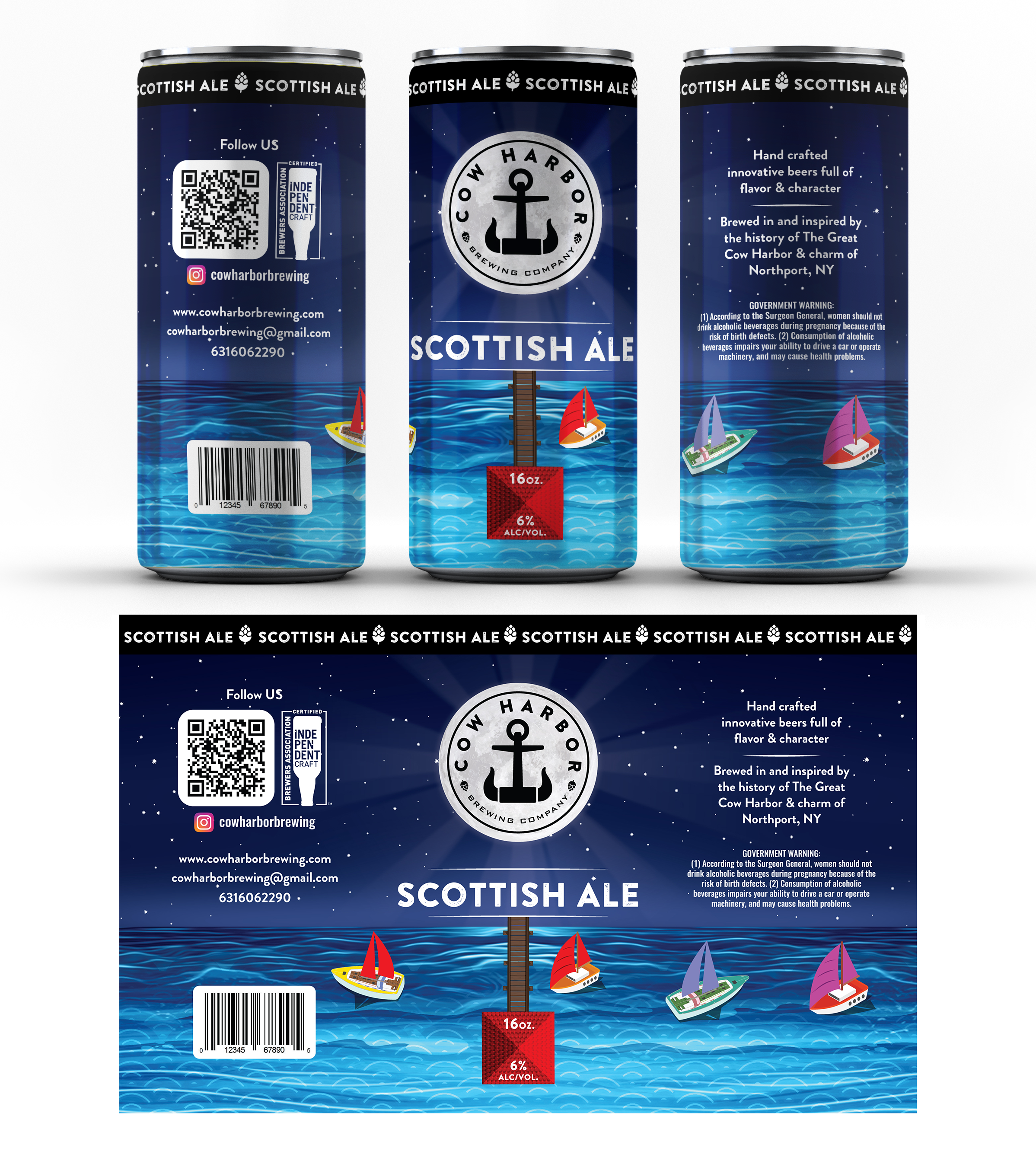 Label Design by Navisol Creatives for Cow Harbor Brewing | Design #29961779