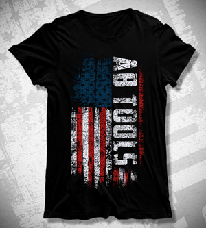 Grunge American Flag T-shirt