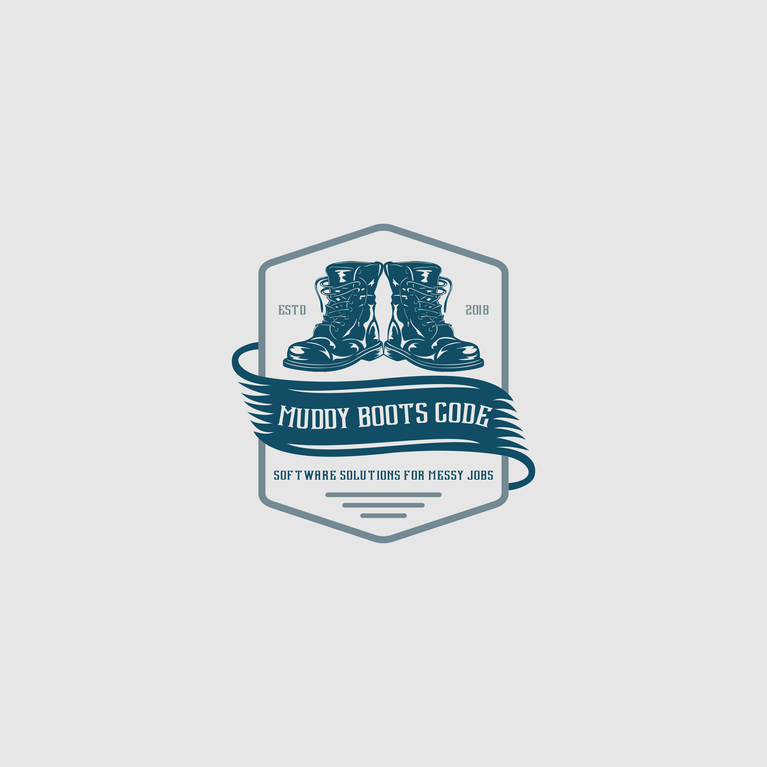 Logo Design by ManasaTrade for Muddy Boots Code | Design #29922943