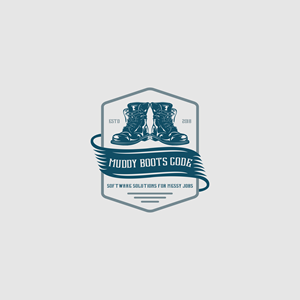 Logo Design by ManasaTrade for Muddy Boots Code | Design #29922943