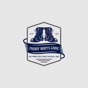 Logo Design by ManasaTrade for Muddy Boots Code | Design: #29922983