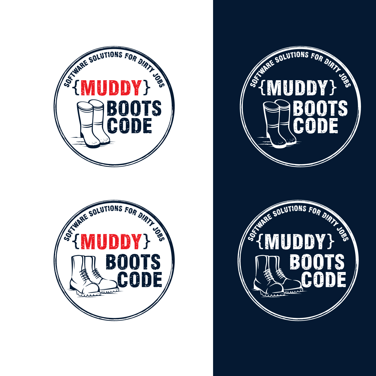 Logo Design by sankar999 for Muddy Boots Code | Design #29919720
