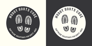 Logo Design by Mclickster Designs for Muddy Boots Code | Design: #29914722