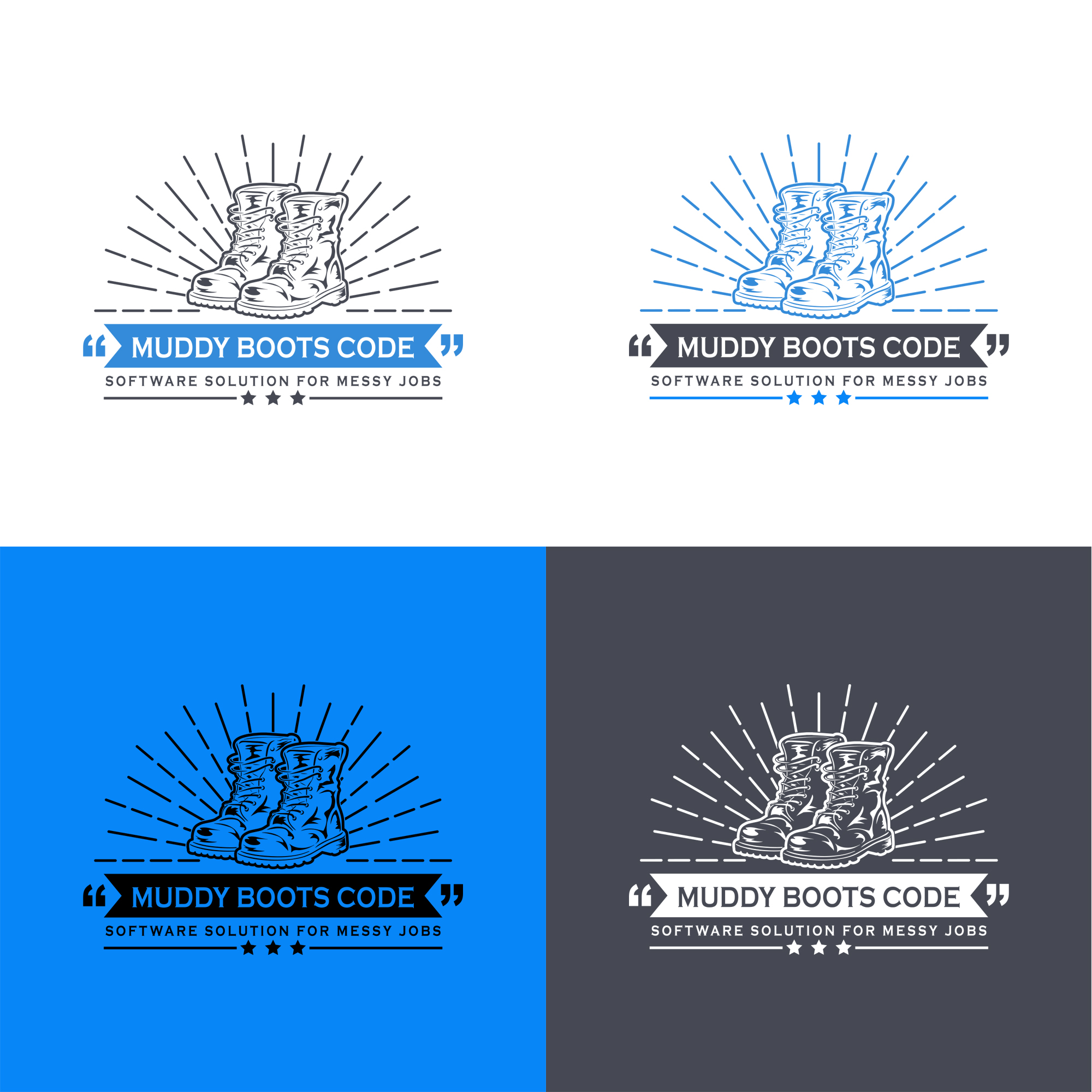 Logo Design by dk_Grafika for Muddy Boots Code | Design #29917226