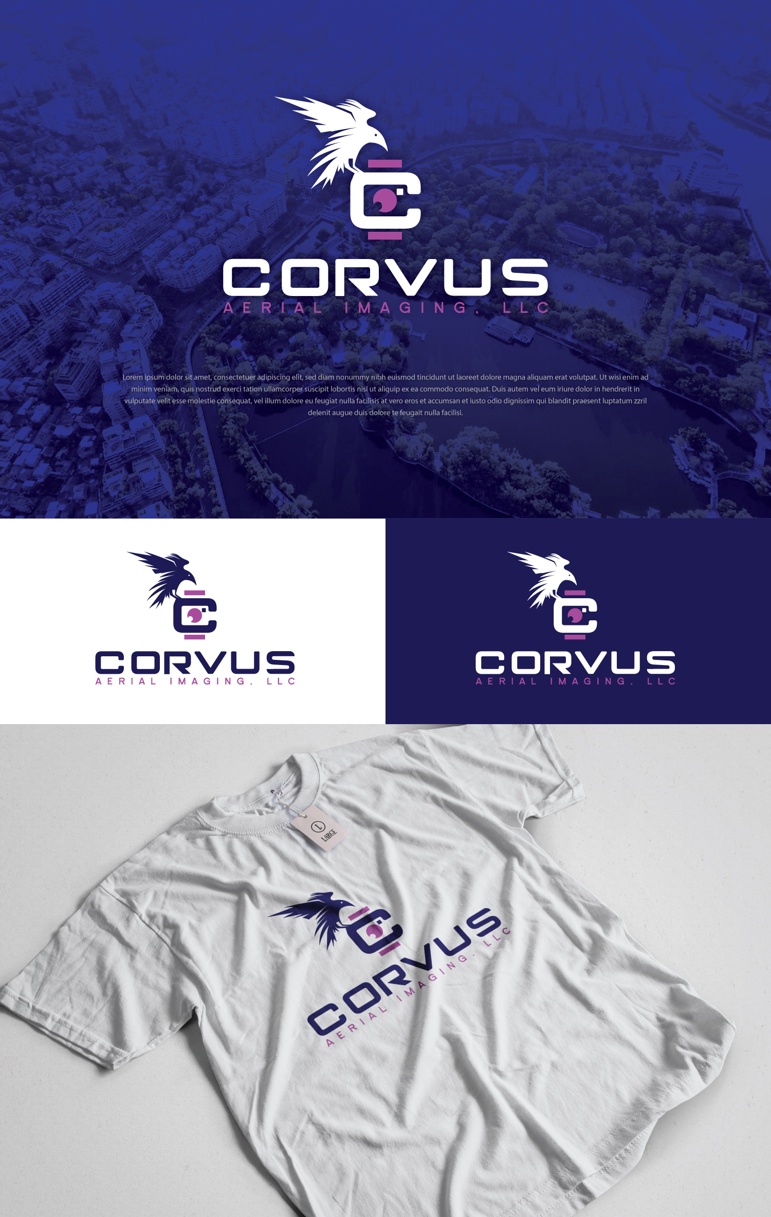 Diseño de Logo por StromDesignHub para Corvus Aerial Imaging, LLC | Diseño #29925836
