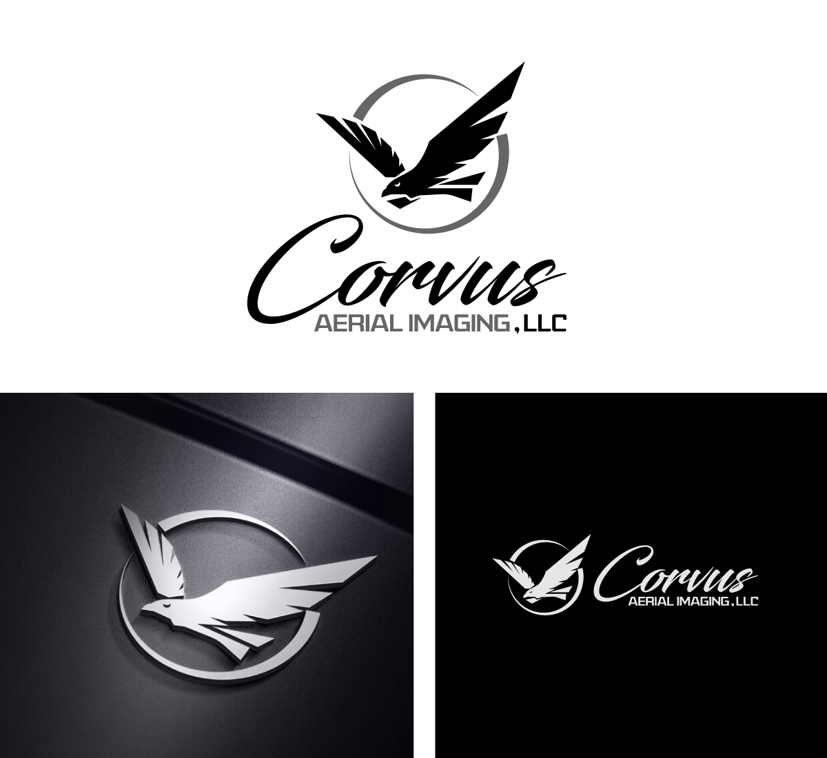 Logo Design by Farhad Kreative for Corvus Aerial Imaging, LLC | Design #29923192