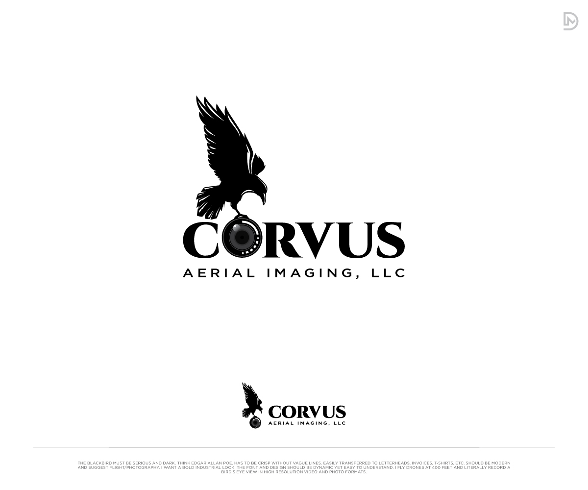 Logo Design by D_Mantra for Corvus Aerial Imaging, LLC | Design #29925009