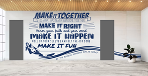 Mural painter needs a Fun, Artistic, Text based design