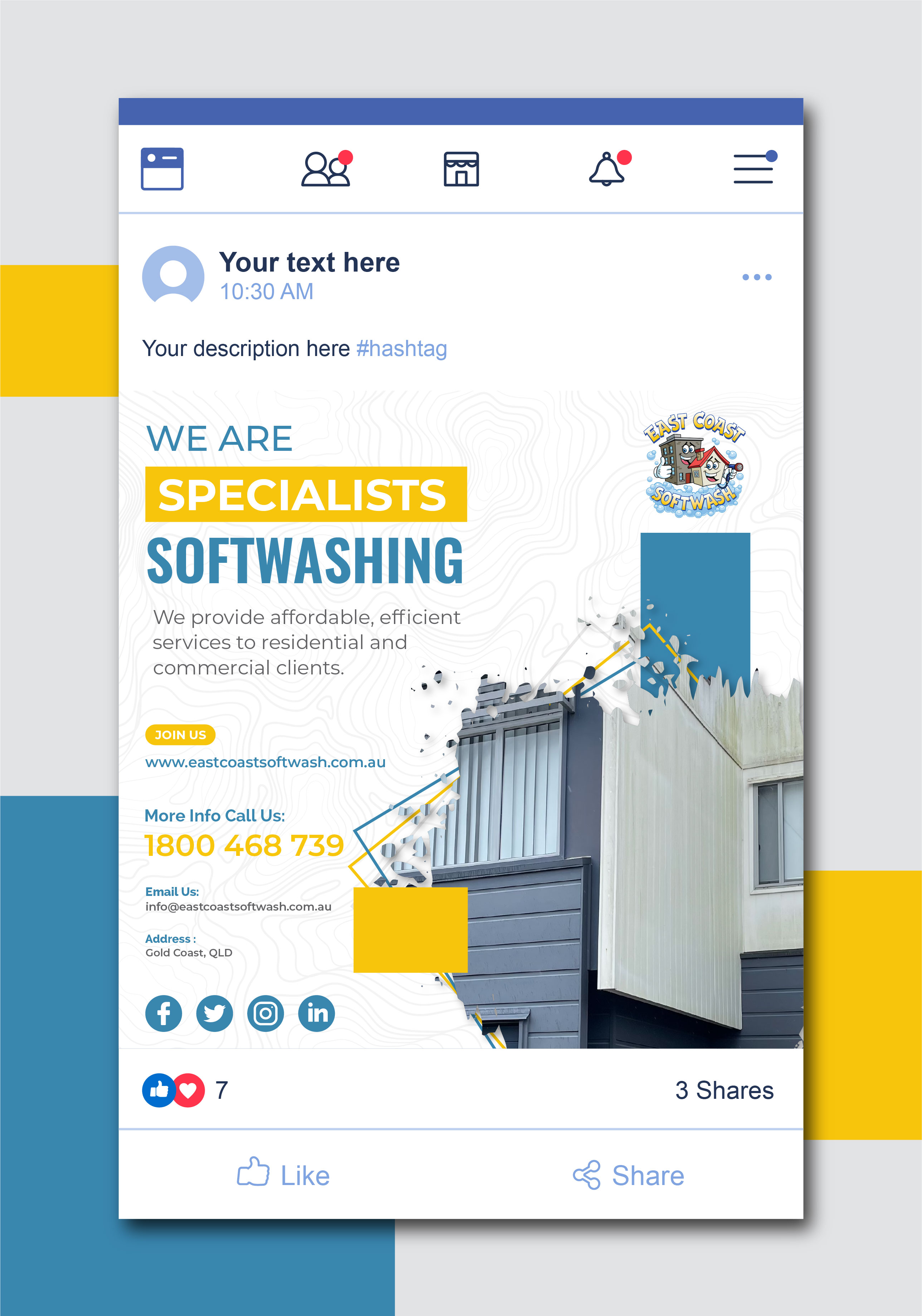 Graphic Design by artbitin for East Coast Softwash | Design #29923271