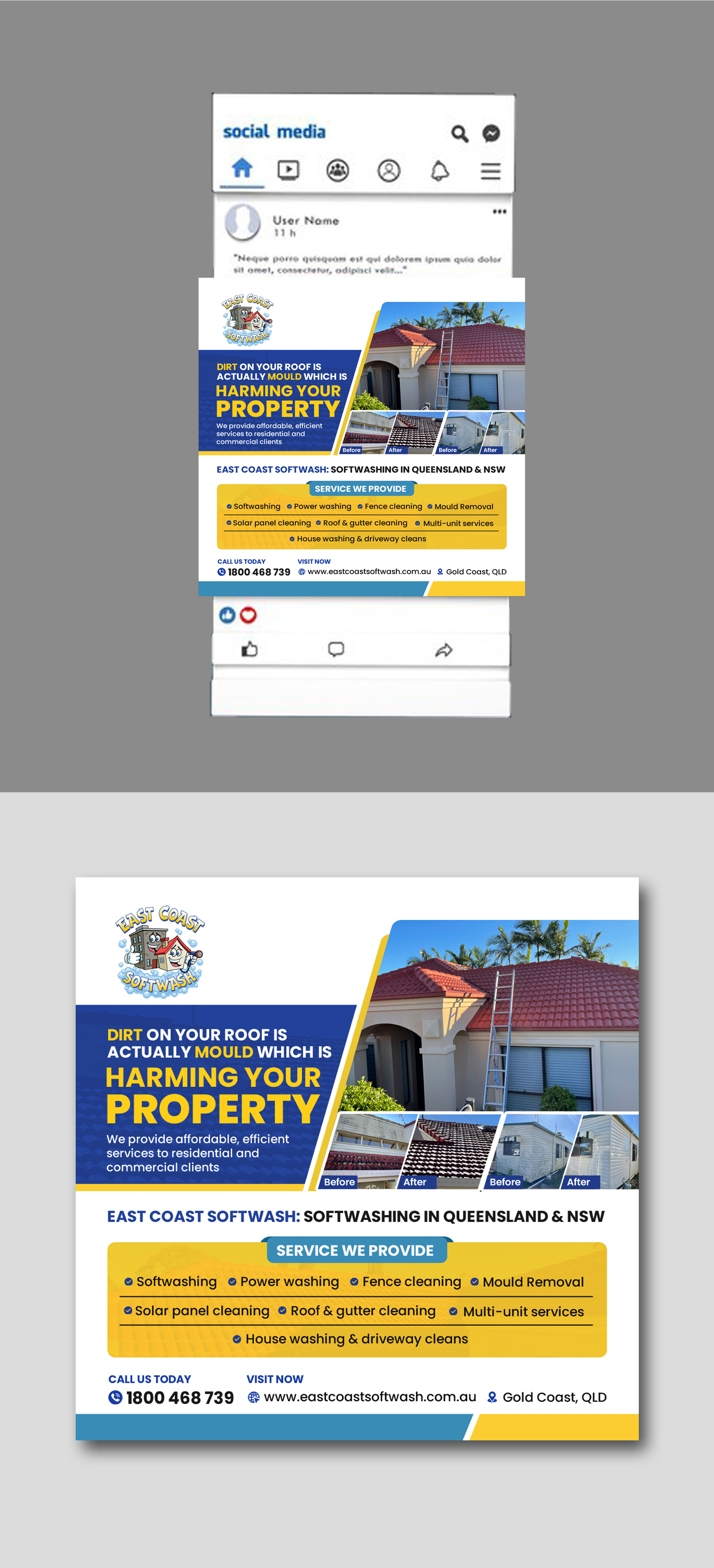 Graphic Design by debdesign for East Coast Softwash | Design #29923701