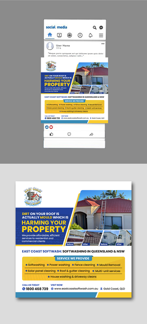 Graphic Design by debdesign for East Coast Softwash | Design: #29923701