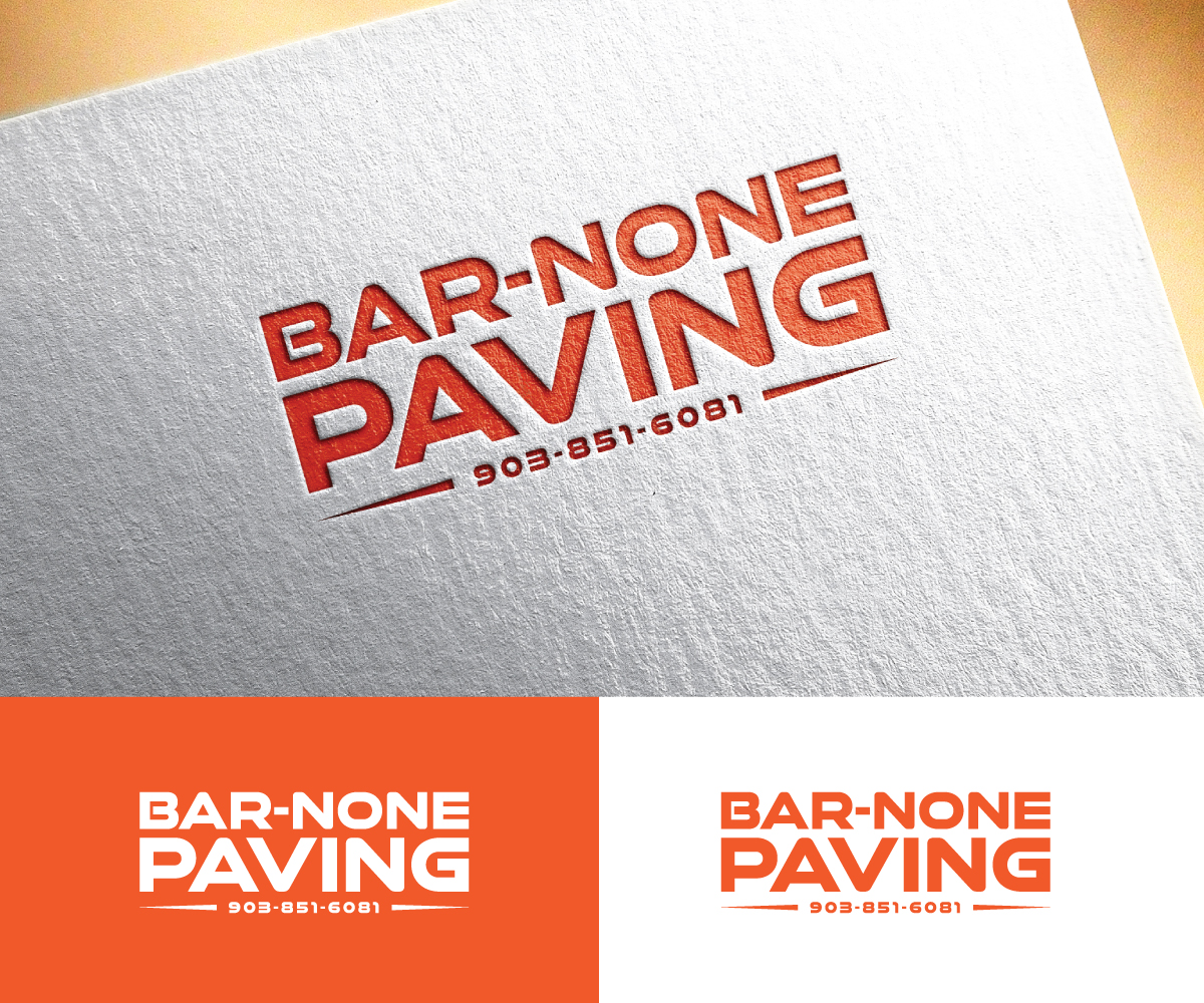 Logo Design by sol design2 for Bar-none Paving | Design #29923629