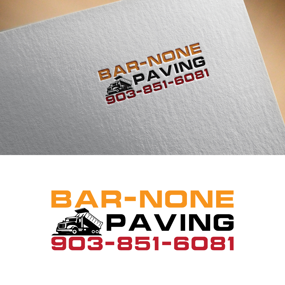 Diseño de Logo por Rasu raj para Bar-none Paving | Diseño #29925330