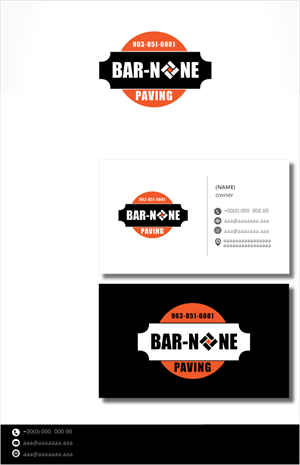 Diseño de Logo por zebronicgraphic para Bar-none Paving | Diseño: #29923770