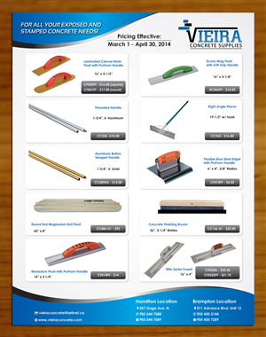 Flyer template design for a builder supply | Diseño de Flyer por Sbss
