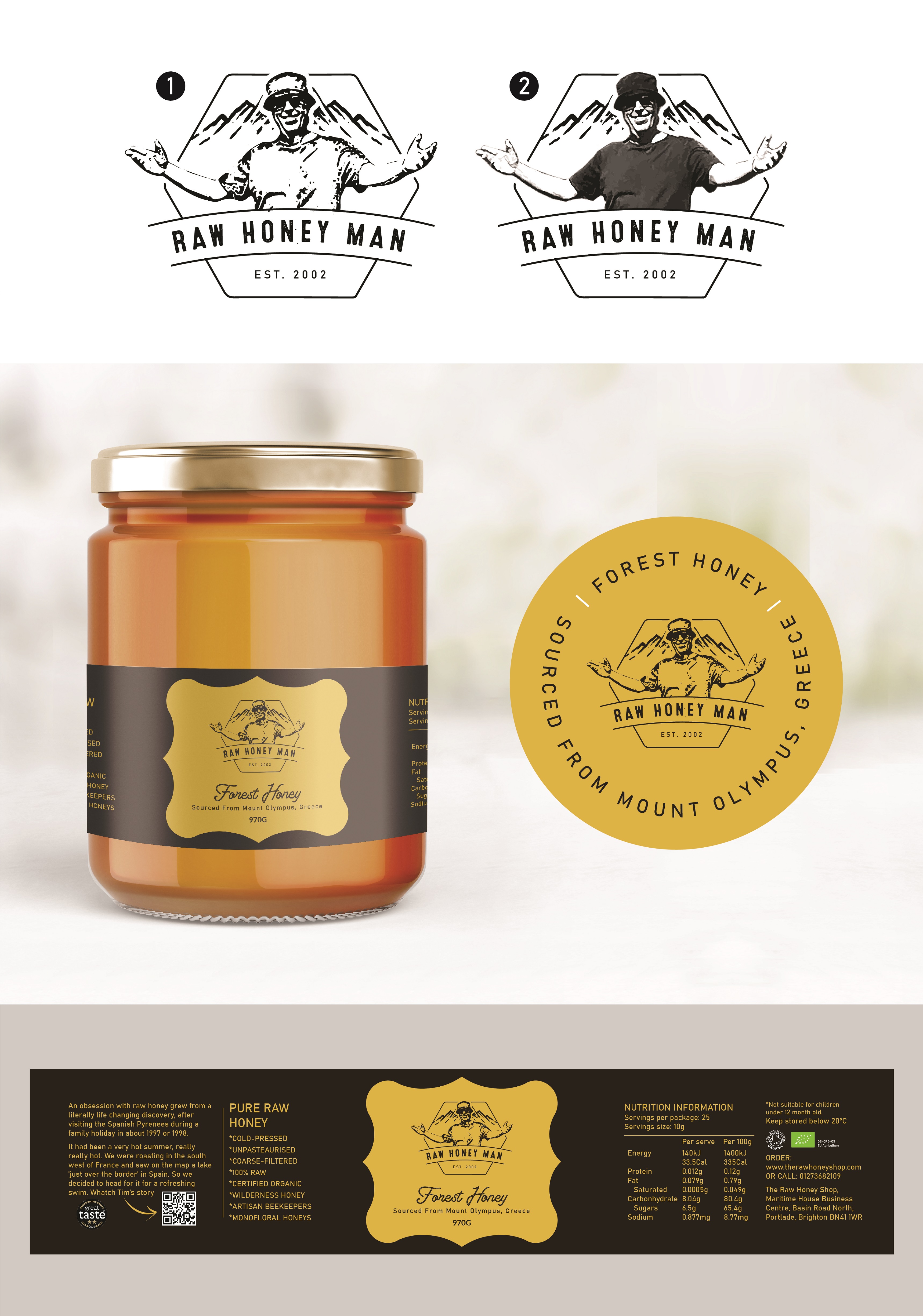 Design Emballage par Abdulmumin Imam pour The Raw Honey Shop | Design #29956001