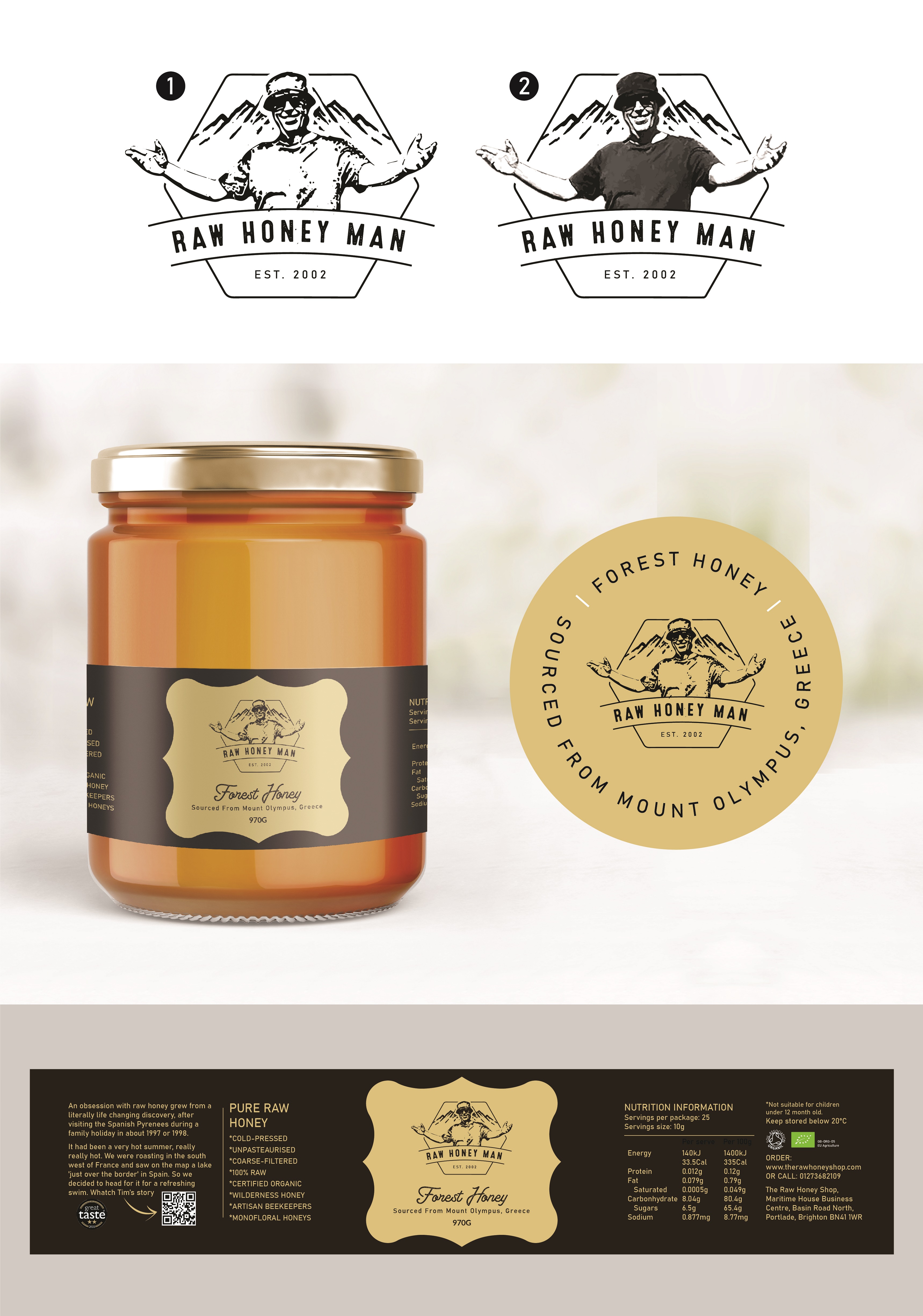 Design Emballage par Abdulmumin Imam pour The Raw Honey Shop | Design #29956002