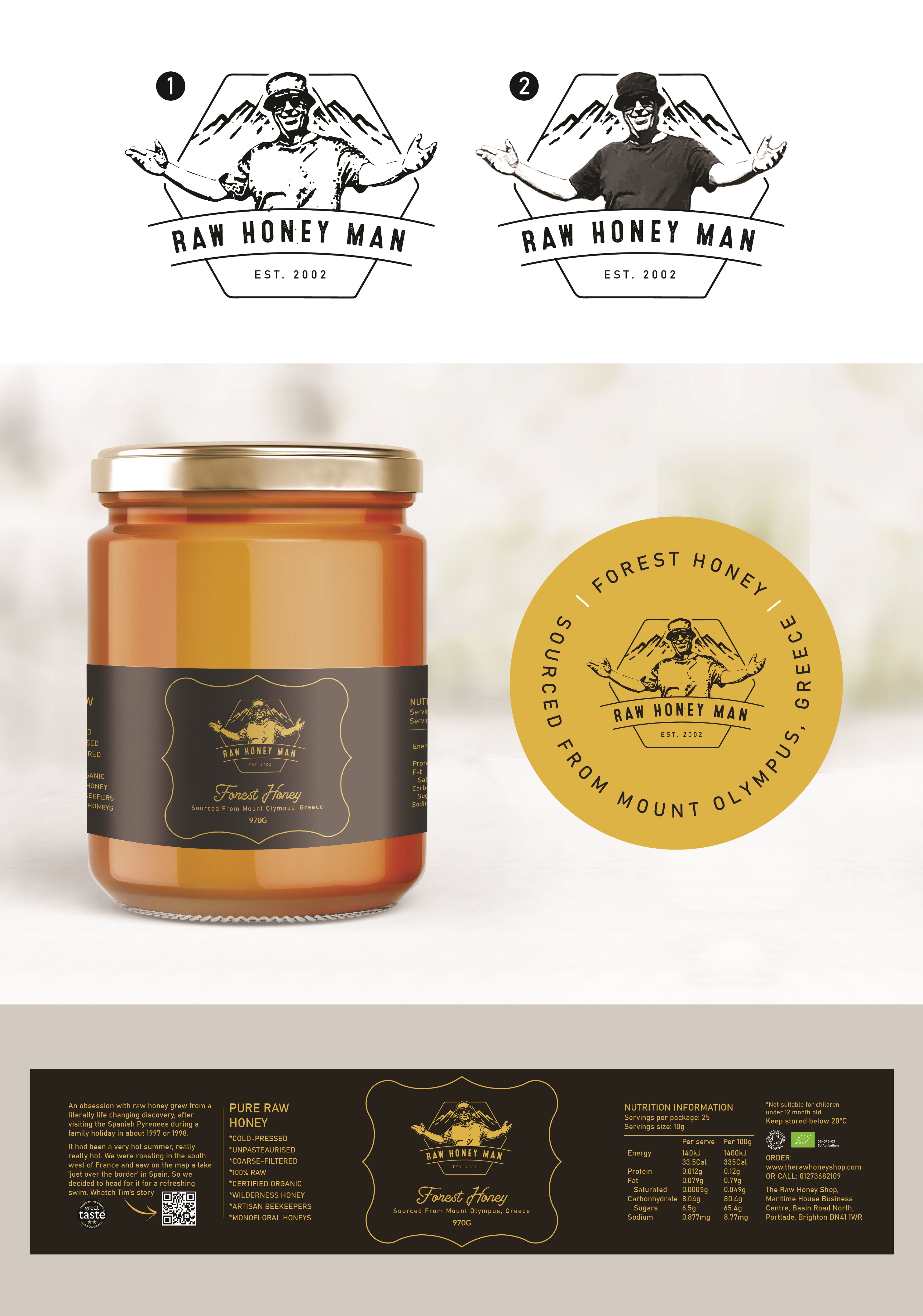 Design Emballage par Abdulmumin Imam pour The Raw Honey Shop | Design #29956003